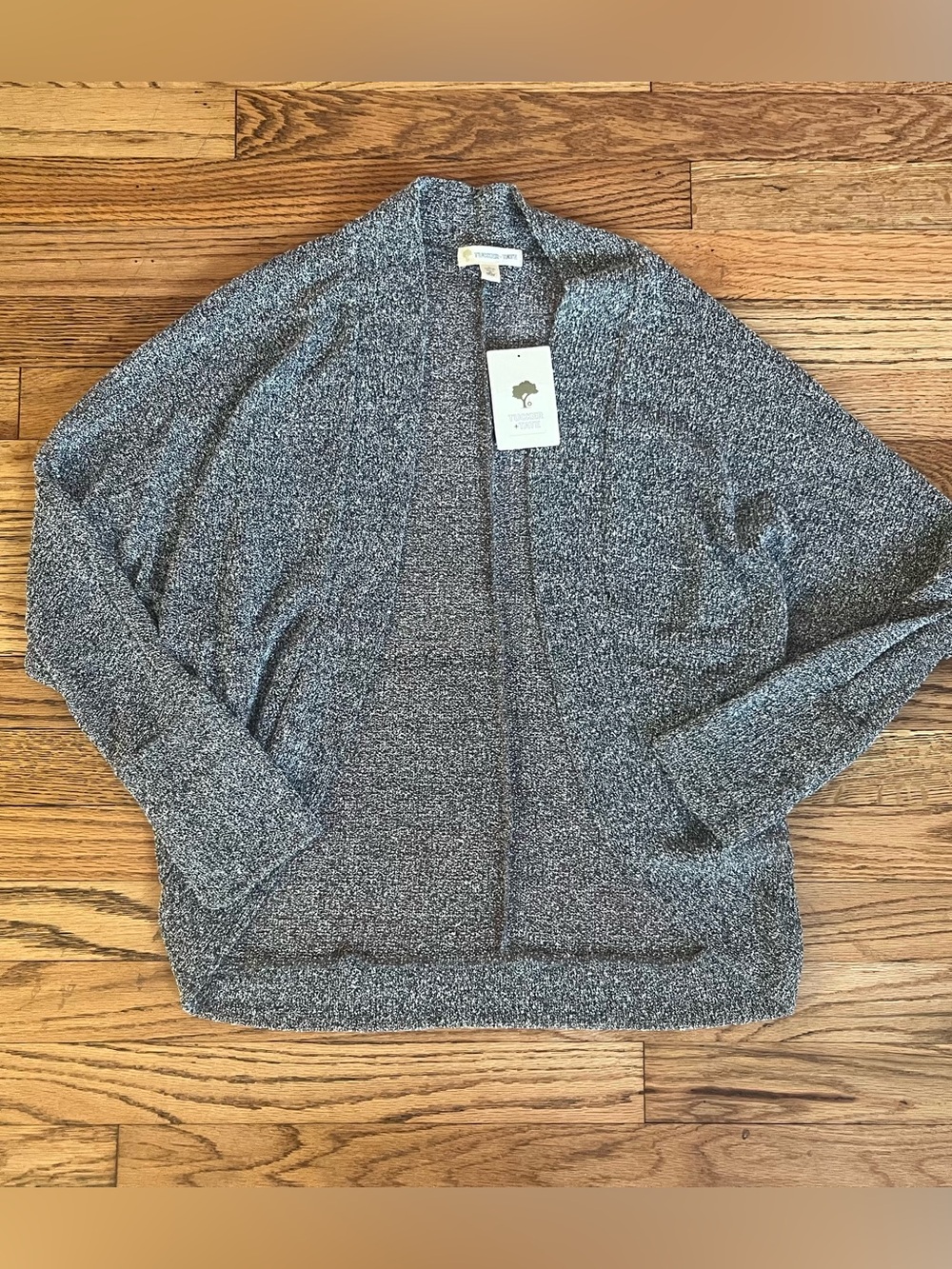 Tucker + Tate Cozy Grey Open-Front Girls Sweater Cardigan Sz 10/12 NWT